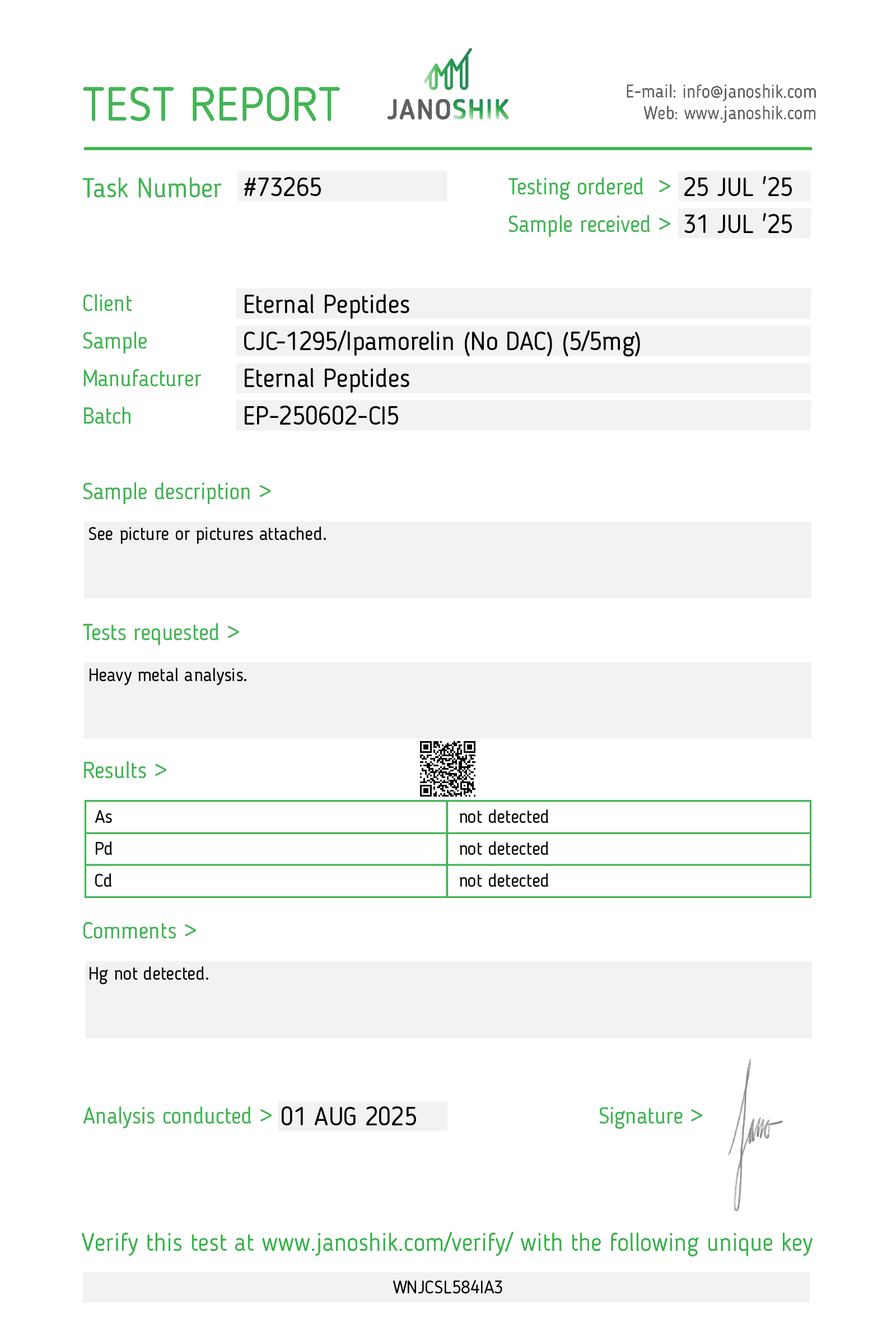 CJC 1295 + Ipamorelin (No DAC) (5mg/5mg) CJC 1295 + Ipamorelin (No DAC) (5mg/5mg)